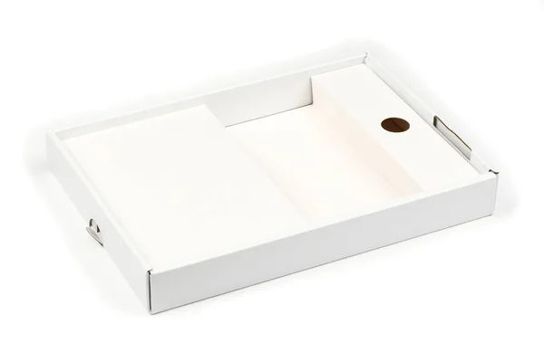 Ειδικό Κουτί Για Tablet Που Απομονώνεται Λευκό Φόντο Φωτογραφία Υψηλής — Φωτογραφία Αρχείου
