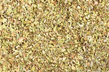 Kurutulmuş kekik soslu üst manzara. Yüksek çözünürlüklü. Tam alan derinliği.