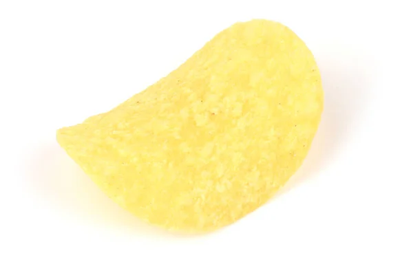 Pyszne Chipsy Ziemniaczane Izolowane Białym Tle Zdjęcie Wysokiej Rozdzielczości Pełna — Zdjęcie stockowe