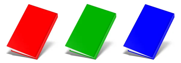 Blank Book Mockup Rgb Σκιά Που Απομονώνεται Στο Λευκό Εικονογράφηση — Φωτογραφία Αρχείου