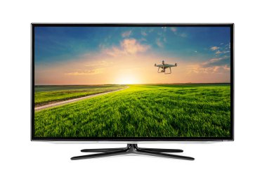 4k izlemek izole üzerinde beyaz arka plan