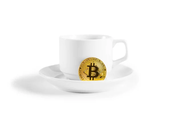 Cryptocurrency Bitcoin 배경에 — 스톡 사진