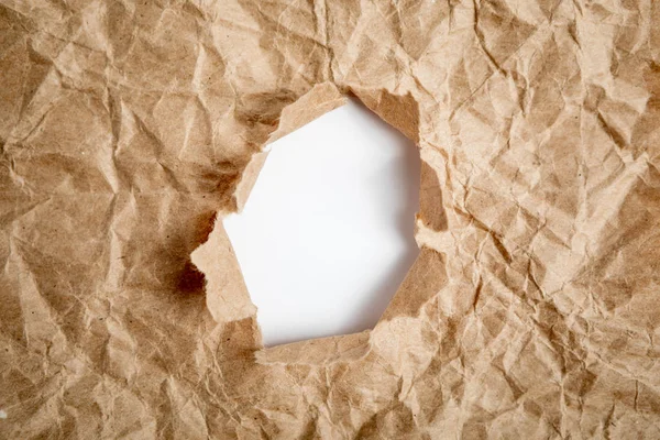 Hole Paper Torn Sides — Stock Photo, Image