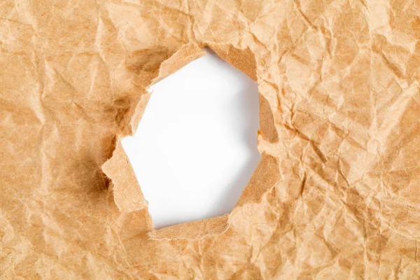 Hole Paper Torn Sides — Stock Photo, Image