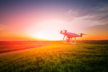 sarı Mısır sahada dron dört helikopter