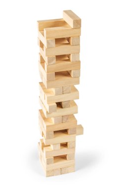 Beyaz bir arka plan üzerinde izole Kulesi