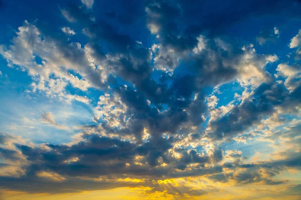 Céu Nuvens Céu Com Nuvens Sol — Fotografia de Stock