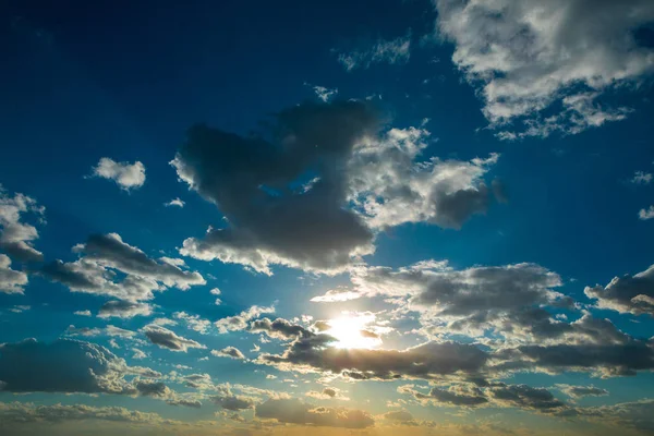 Nuvole Cielo Cielo Con Nuvole Sole — Foto Stock