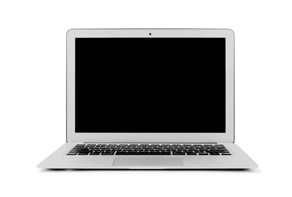 Moderne Laptop Computer Geïsoleerd Witte Achtergrond — Stockfoto