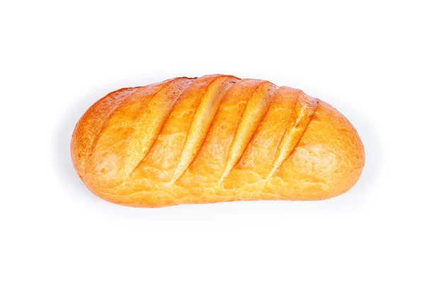Beyaz arkaplanda ekmek — Stok fotoğraf