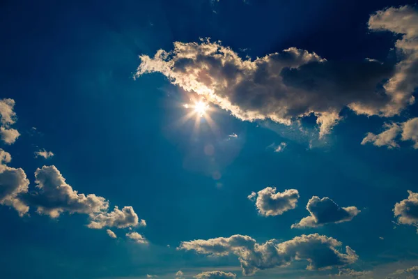 Ciel Nuages Ciel Avec Nuages Soleil — Photo