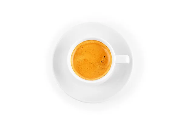 Xícara Café Sobre Fundo Branco — Fotografia de Stock