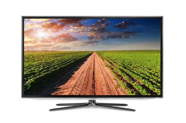 4k monitörü beyazda izole edildi — Stok fotoğraf