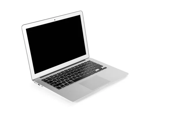 Moderner Laptop-Computer isoliert auf weißem Hintergrund — Stockfoto