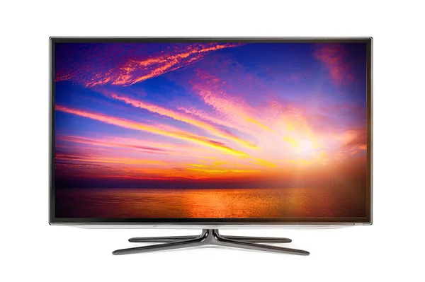 Monitor 4k isolato su bianco — Foto Stock