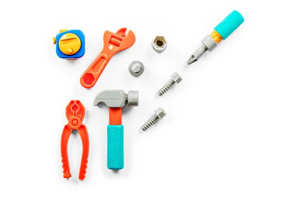 Niños herramientas sobre fondo blanco — Foto de Stock