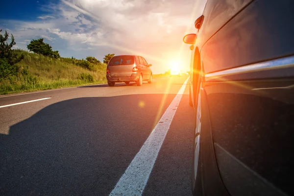 Driving car on highway stock photo. Image of closeup - 71974896