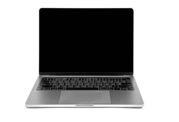 Современный ноутбук компьютер изолирован на белом фоне — стоковое фото