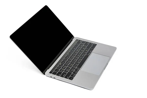 Modern laptop computer isolated on the white background — Stock Photo, Image