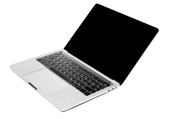Moderner Laptop Computer Isoliert Auf Weißem Hintergrund — Stockfoto