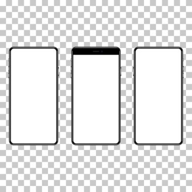 Görsel ui uygulaması tanıtımı için model telefon.
