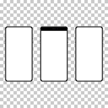 Görsel ui uygulaması tanıtımı için model telefon.