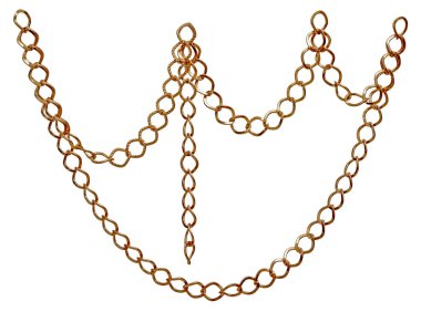 A fragment of a chain clipart