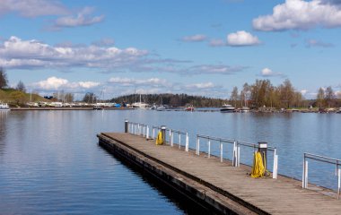 Lappeenranta 'daki Saimaa Gölü. Finlandiya