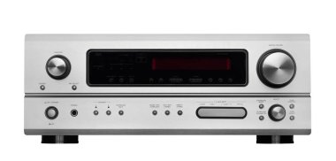 Ev Sineması, üzerinde beyaz izole için AV alıcısı