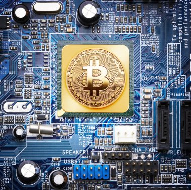 Bilgisayar işlemcisinde Bitcoin
