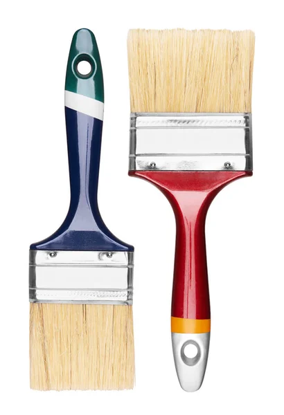 Set Paint Brush Isolated White Background — Stock Photo, Image