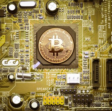 Bilgisayar işlemcisinde Bitcoin