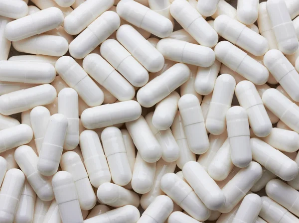 White Pills Close — Stock Photo, Image