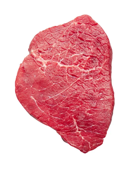 Frisches rohes Fleisch isoliert auf weiß — Stockfoto