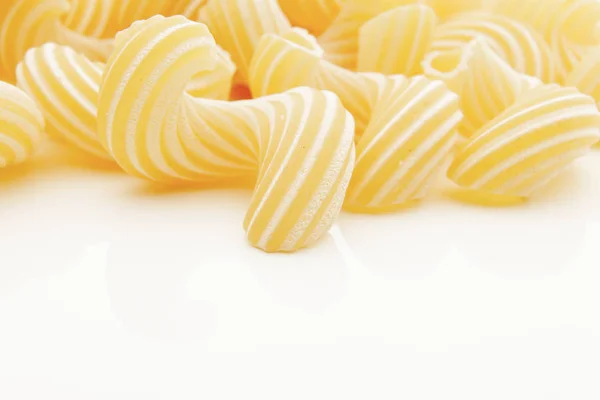 Group Three Macaroni Pasta White Background — Stock Photo, Image