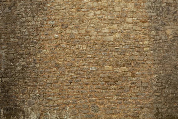 Brick wall of an old ashlar castle. — Stock Photo, Image