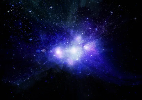 Stars Dust Gas Nebula Far Galaxy Elements Image Furnished Nasa Stock Picture