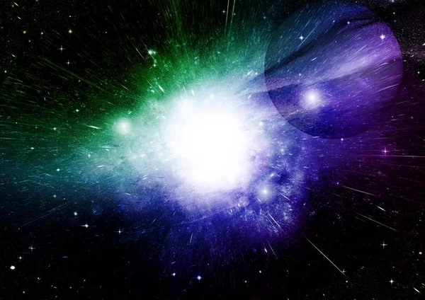 Stelle Polvere Nebulosa Gassosa Una Galassia Lontana Elementi Questa Immagine — Foto Stock