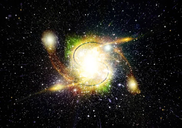 Estrelas Poeira Nebulosa Gasosa Numa Galáxia Distante Elementos Desta Imagem — Fotografia de Stock