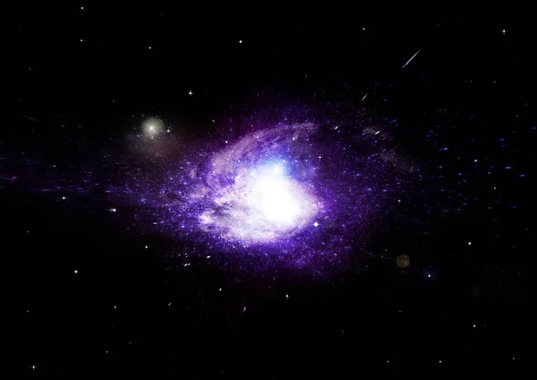 Stars Dust Gas Nebula Far Galaxy Elements Image Furnished Nasa Stock Image