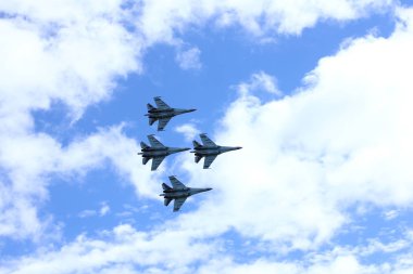 Novosibirsk - Ağustos 05: Havacılık tatil 