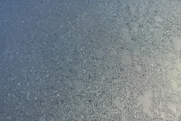 Textura Congelada Janela Com Gradiente Foco Seletivo — Fotografia de Stock