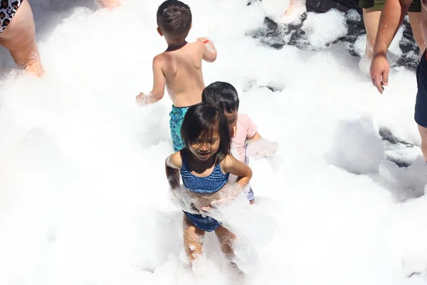 Antalya District Alanya Turkey May 2019 Foam Party Board Pirate — Stock Photo, Image