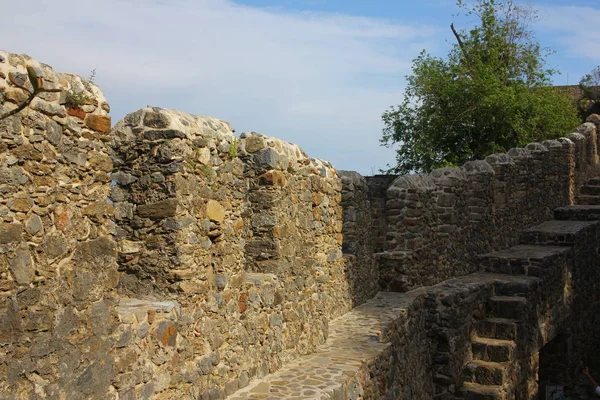 Torre Vermelha Alanya Kizil Kule Parte Castelo Alanya Kalesi Castelo — Fotografia de Stock