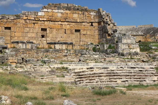 Pammukale Ruinas Antigua Ciudad Hierápolis — Foto de Stock