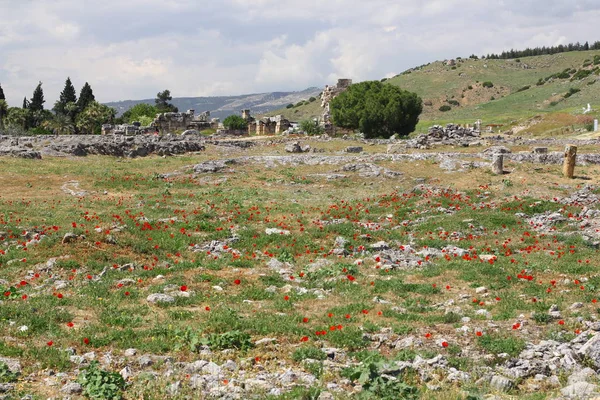 Pammukale Ruínas Cidade Antiga Hierápolis — Fotografia de Stock