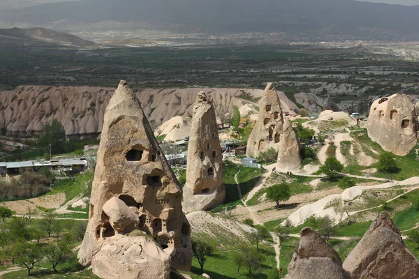 Capadocia Turquía Antigua Fortaleza Uchisar — Foto de Stock