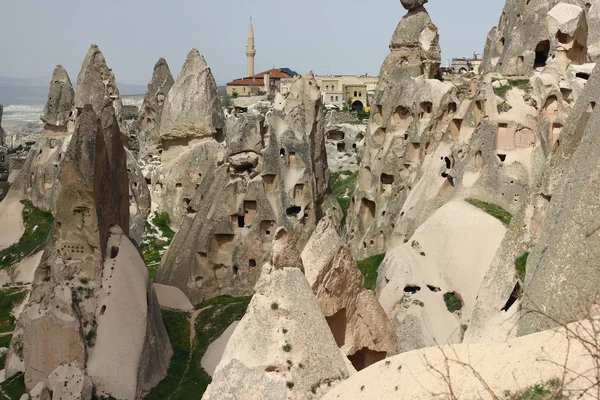 Capadocia Turquía Antigua Fortaleza Uchisar — Foto de Stock