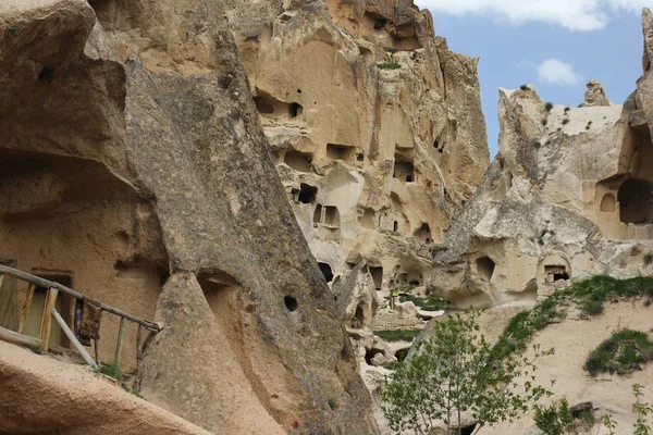 Capadocia Turquía Antigua Fortaleza Uchisar — Foto de Stock