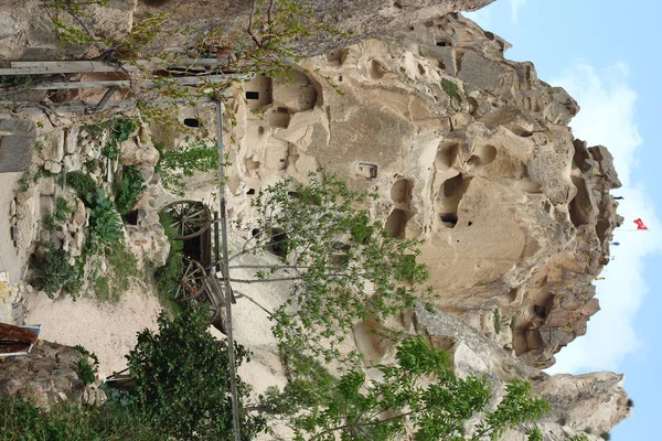 Capadocia Turquía Antigua Fortaleza Uchisar — Foto de Stock